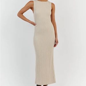 Dissh sienna stone knit midi dress